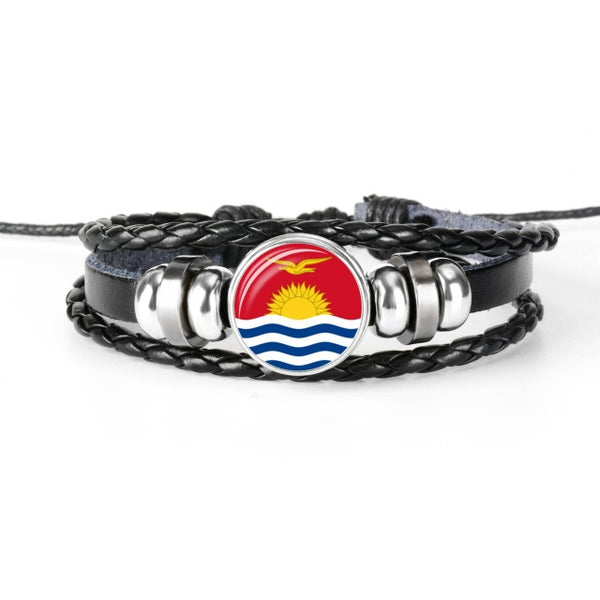 2018 New Fashion South Korea Latvia National Flag Bangle Bracelet For Men And Women Jewelry Friendship Gift for Football Fans