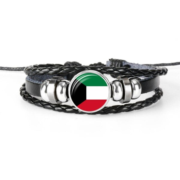 2018 New Fashion South Korea Latvia National Flag Bangle Bracelet For Men And Women Jewelry Friendship Gift for Football Fans