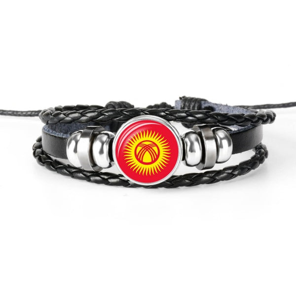 2018 New Fashion South Korea Latvia National Flag Bangle Bracelet For Men And Women Jewelry Friendship Gift for Football Fans