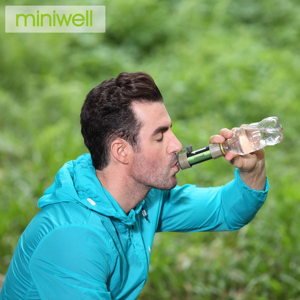 Outdoor hiking camping water filter for filtering water in emergency survival  situation