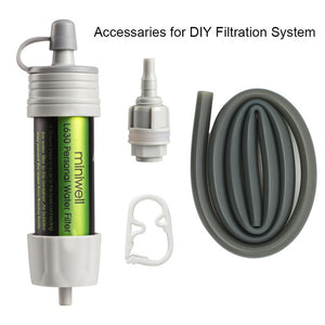 Outdoor hiking camping water filter for filtering water in emergency survival  situation