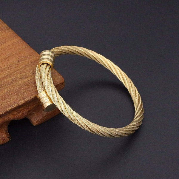 3pcs/Set Hot Men Titanium Steel Roman Numeral Bracelet Horseshoe Buckle Bangles Pulseira Bileklik Luxury Handmade Jewelry