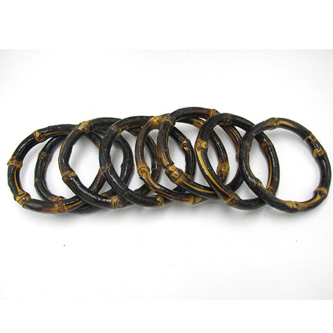 free shipping! Dark Brown Natural Wooden Bamboo Bangle